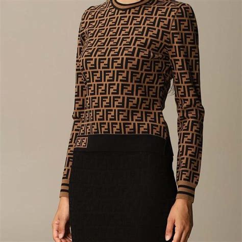 fendi ff motif jumper|Fendi Ff Motif Crewneck Jumper .